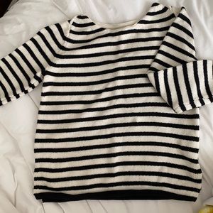 Striped knitted sweater